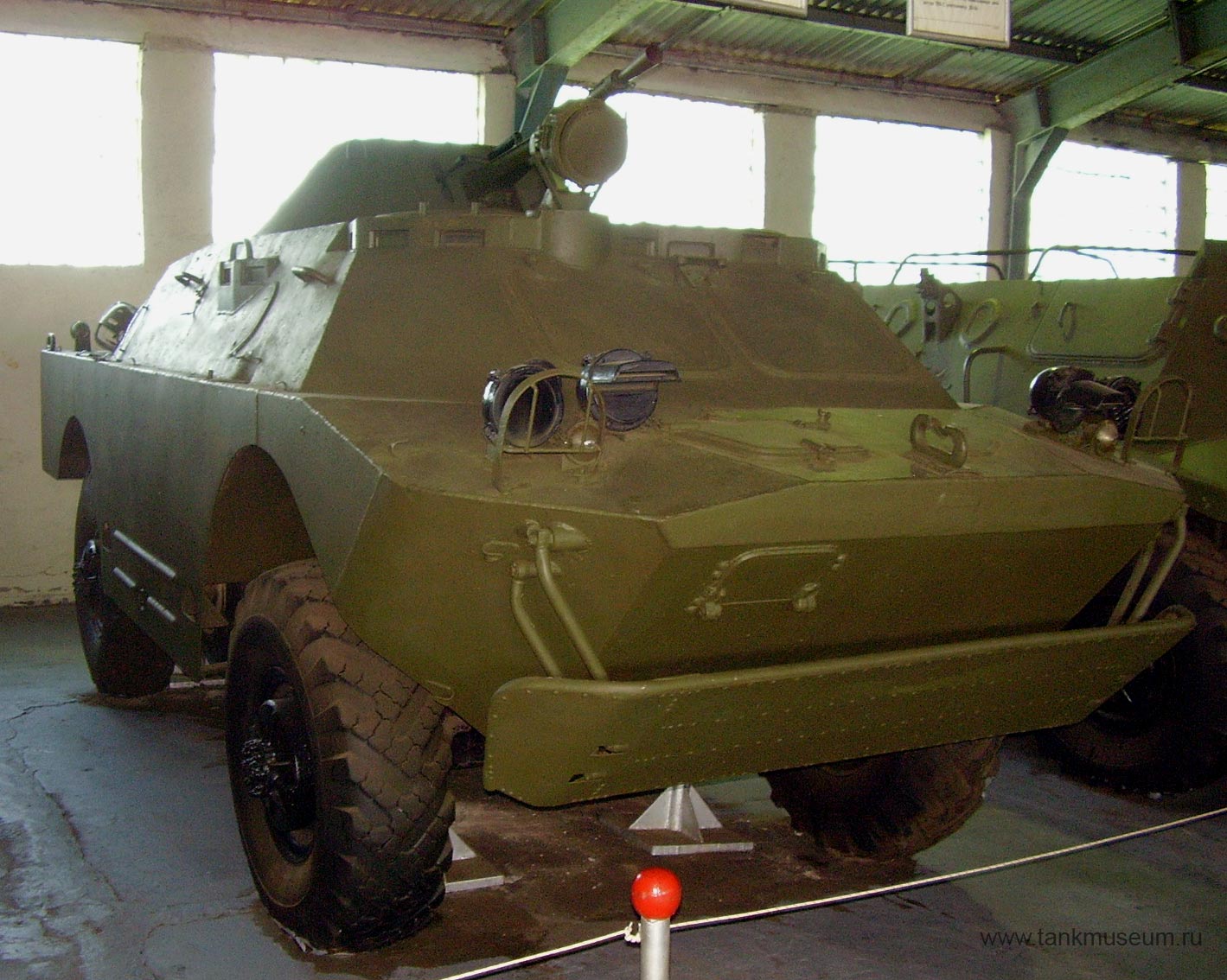 Kubinka tank museum Floating armored reconnaissance patrol vehicle BRDM-2